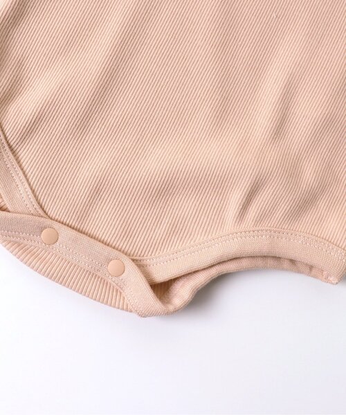 apres les cours（アプレレクール）の「レース付きリブボディースーツ（肌着・キッズ・アイボリー/ピンク・70/80）」の12枚目の写真