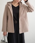 ikka(イッカ)の「ジャケット/アウター(ノーカラーコート)」