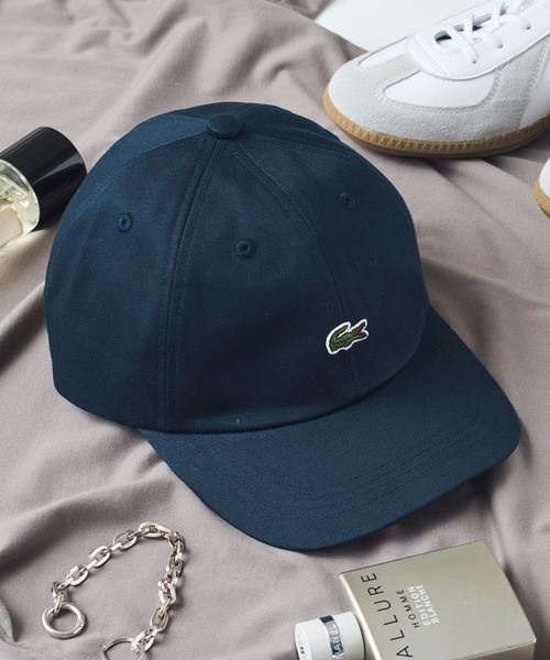 LACOSTE（ラコステ）の「【LACOSTE】one point crocodile CAP L1230（キャップ・メンズ・ホワイト/ブラック/ベージュ/ネイビー・FREE）」の4枚目の写真