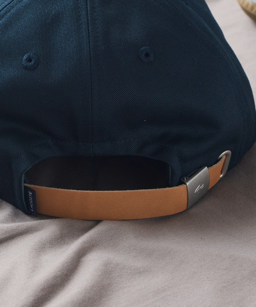 LACOSTE（ラコステ）の「【LACOSTE】one point crocodile CAP L1230（キャップ・メンズ・ホワイト/ブラック/ベージュ/ネイビー・FREE）」の6枚目の写真