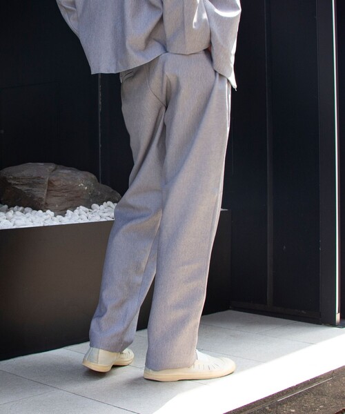 GLOSTER(グロスター)の「ノーカラージャケット&イージーパンツ セットアップ【ジャケット+パンツの2点セット】setup(セットアップ・メンズ・ブラック/ベージュ/グレー・S/M/L)」の19枚目の写真