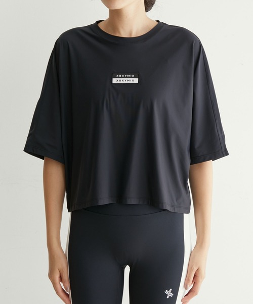 XEXYMIX(ゼクシィミックス)の「【XEXYMIX】接触冷感 ハイクーリング ドルマンスリーブ半袖Tシャツ(Tシャツ/カットソー・レディース・ブラック・M)」の5枚目の写真