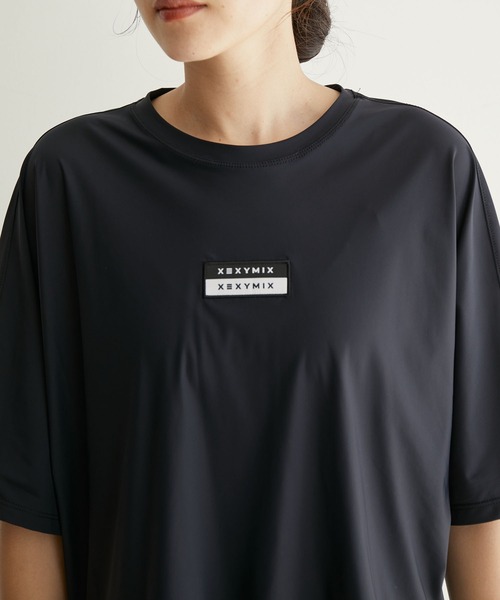 XEXYMIX(ゼクシィミックス)の「【XEXYMIX】接触冷感 ハイクーリング ドルマンスリーブ半袖Tシャツ(Tシャツ/カットソー・レディース・ブラック・M)」の8枚目の写真