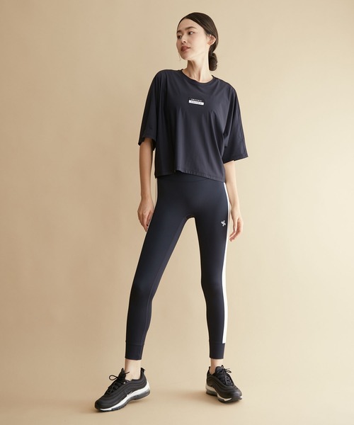 XEXYMIX(ゼクシィミックス)の「【XEXYMIX】接触冷感 ハイクーリング ドルマンスリーブ半袖Tシャツ(Tシャツ/カットソー・レディース・ブラック・M)」の13枚目の写真