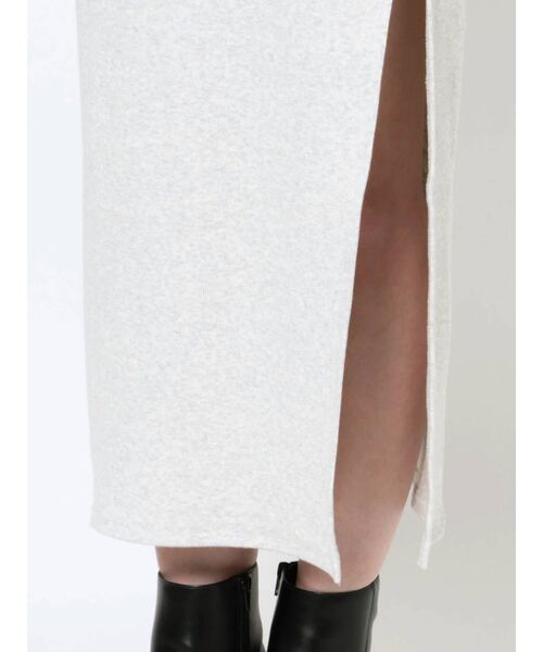 GYDA（ジェイダ）の「【TINY低身長さん向け】バックオープンディープスリットテレコワンピース（ワンピース・レディース・ライトグレー/ブラック/カーキ・FREE）」の18枚目の写真