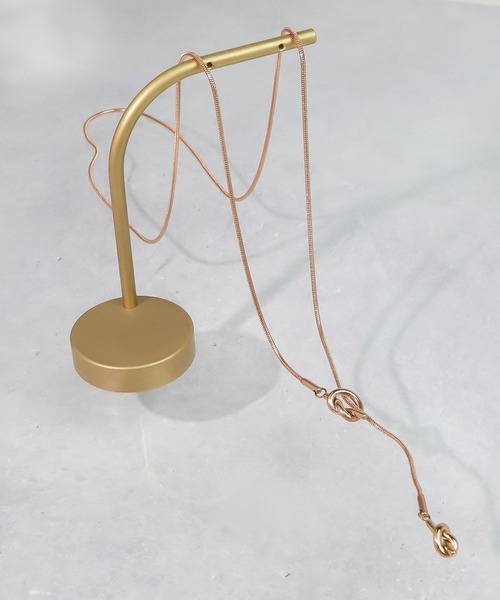 blackdia ocean（ブラックダイヤオーシャン）の「blackdia ocean 金属アレルギー対応 ノットボータイチェーンネックレス ステンレス（ネックレス・レディース・シルバー/ゴールド/ピンクゴールド・FREE）」の21枚目の写真