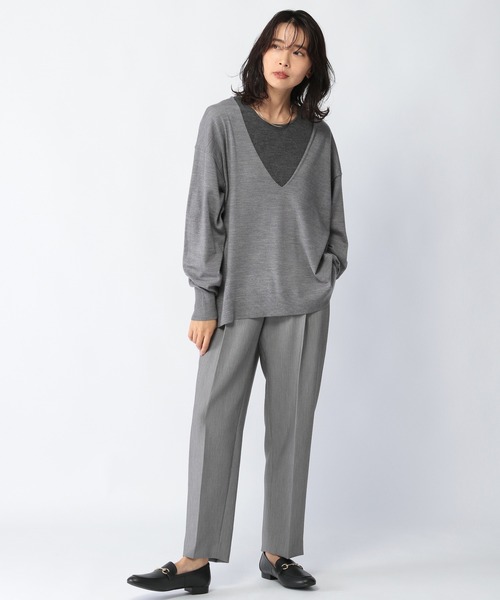 BARNYARDSTORM(バンヤードストーム)の「BARNYARDSTORM / 【WEB限定カラー展開】タックダブルクロスPT(その他パンツ・レディース・グレー/ブルー/ネイビー・00/0/1/2)」の14枚目の写真