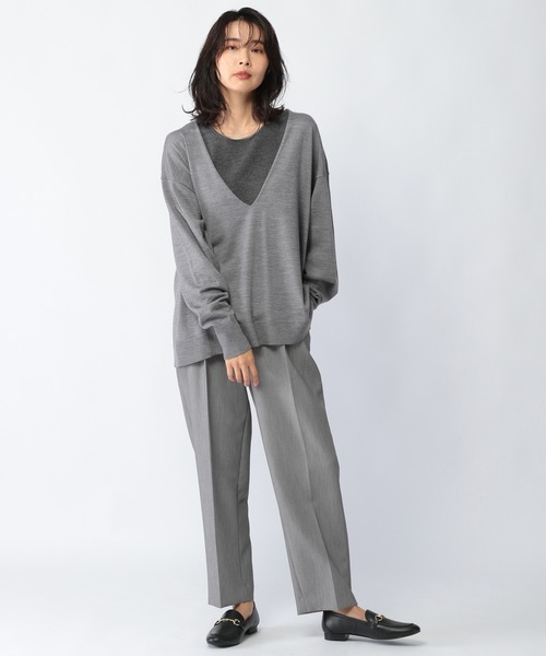 BARNYARDSTORM(バンヤードストーム)の「BARNYARDSTORM / 【WEB限定カラー展開】タックダブルクロスPT(その他パンツ・レディース・グレー/ブルー/ネイビー・00/0/1/2)」の10枚目の写真