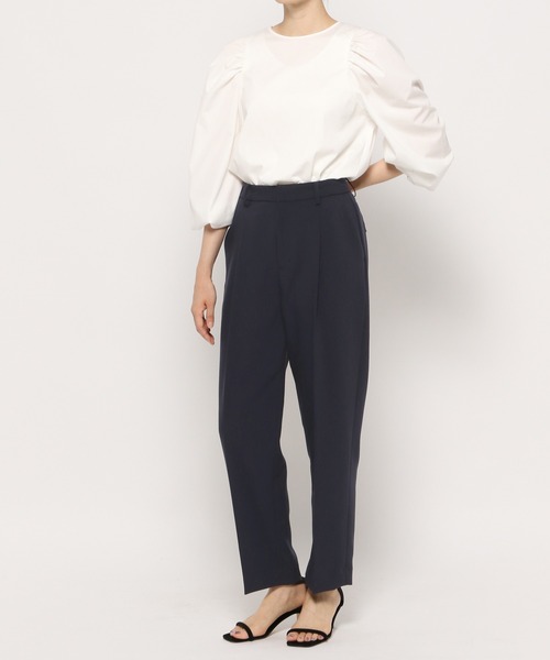 BARNYARDSTORM(バンヤードストーム)の「BARNYARDSTORM / 【WEB限定カラー展開】タックダブルクロスPT(その他パンツ・レディース・グレー/ブルー/ネイビー・00/0/1/2)」の7枚目の写真