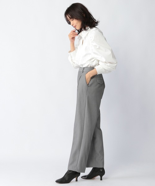 BARNYARDSTORM(バンヤードストーム)の「BARNYARDSTORM / 【WEB限定カラー展開】タックダブルクロスPT(その他パンツ・レディース・グレー/ブルー/ネイビー・00/0/1/2)」の6枚目の写真