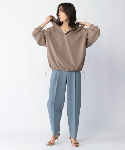 BARNYARDSTORM(バンヤードストーム)の「BARNYARDSTORM / 【WEB限定カラー展開】タックダブルクロスPT(その他パンツ・レディース・グレー/ブルー/ネイビー・00/0/1/2)」の22枚目の写真