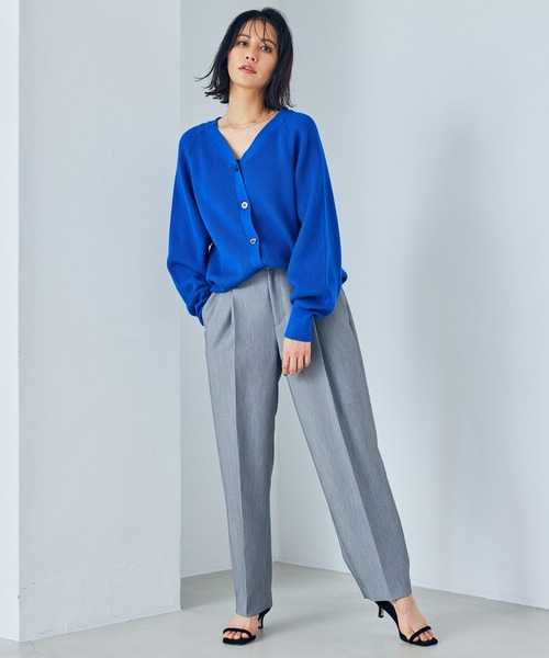 BARNYARDSTORM(バンヤードストーム)の「BARNYARDSTORM / 【WEB限定カラー展開】タックダブルクロスPT(その他パンツ・レディース・グレー/ブルー/ネイビー・00/0/1/2)」の4枚目の写真