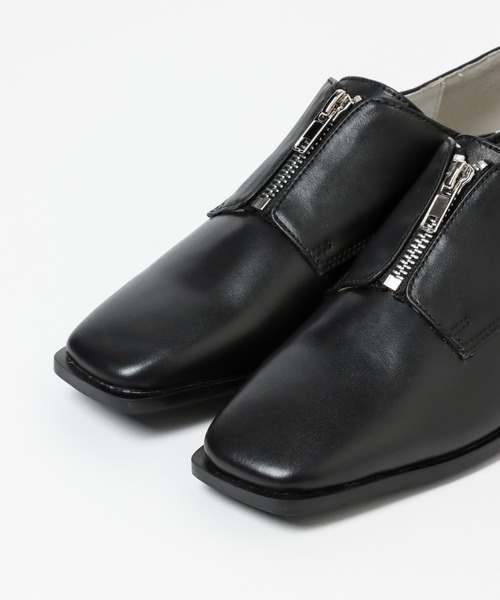 Mazell（マゼル）の「Mazell  / フロントZIPフラット（その他シューズ・レディース・ブラック/グレー・38/39/35/36/37）」の11枚目の写真