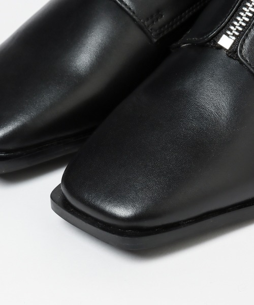 Mazell（マゼル）の「Mazell  / フロントZIPフラット（その他シューズ・レディース・ブラック/グレー・38/39/35/36/37）」の4枚目の写真