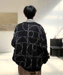 neos（ネオス）の「【neos -addictive design-】ビッグシルエット アクリル 総柄 モヘアタッチ ニット カーディガン（カーディガン/ボレロ）」