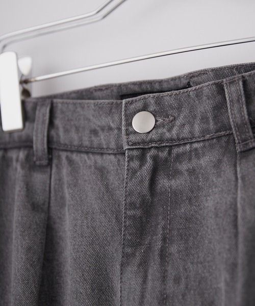 CALLNE（カルネ）の「【CALLNE】Denim Slacks Pants/デニム スラックスパンツ（デニムパンツ・メンズ・ブラック/オフホワイト/グレー・M/L/S）」の5枚目の写真