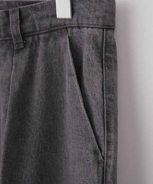 CALLNE（カルネ）の「【CALLNE】Denim Slacks Pants/デニム スラックスパンツ（デニムパンツ・メンズ・ブラック/オフホワイト/グレー・M/L/S）」の8枚目の写真