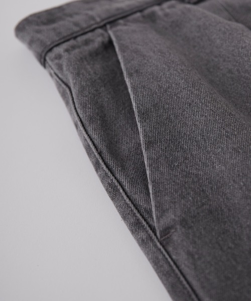 CALLNE（カルネ）の「【CALLNE】Denim Slacks Pants/デニム スラックスパンツ（デニムパンツ・メンズ・ブラック/オフホワイト/グレー・M/L/S）」の9枚目の写真