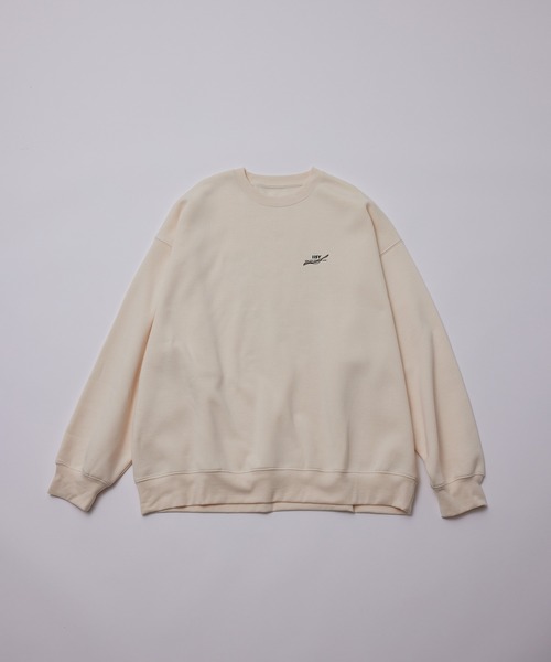 iisy（イージー）の「iisy / ウェーブフラワークルーネックスウェット（スウェット・メンズ・ブラック/キナリ/グリーン・L/M/S）」の7枚目の写真