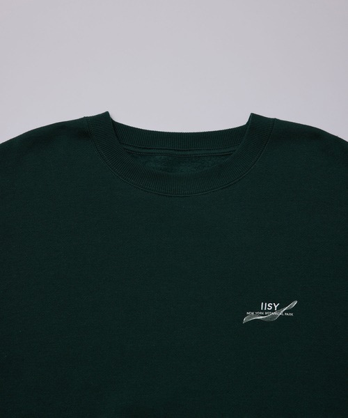 iisy（イージー）の「iisy / ウェーブフラワークルーネックスウェット（スウェット・メンズ・ブラック/キナリ/グリーン・L/M/S）」の9枚目の写真
