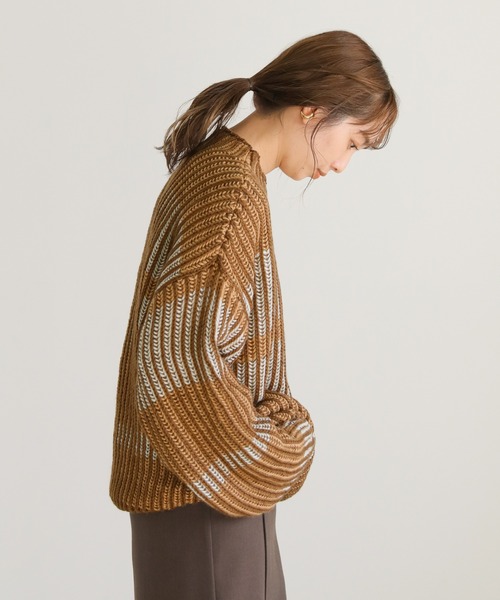 select MOCA（セレクトモカ）の「マルチカラーデザインニット（ニット