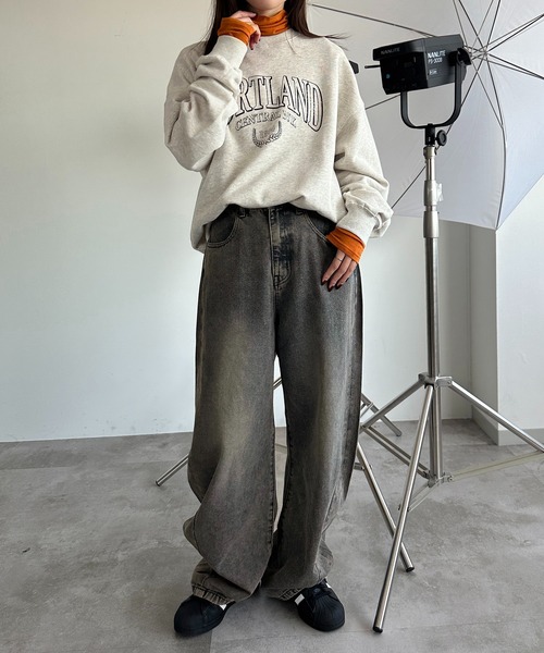 apres jour mignon（アプレジュールミニョン）の「クシュクシュインナー【ZOZOTOWN限定アイテム】（Tシャツ/カットソー・レディース・ブラック/アイボリー/ピンク/グリーン/オレンジ/オレンジ系その他/グリーン系その他/マスタード/イエロー/ブルー/ピンク系その他/レッド・X-LARGE/フリー）」の17枚目の写真