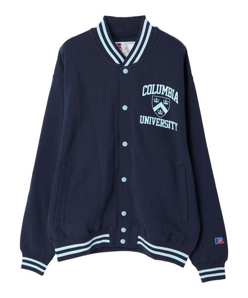 Russell Athletic(ラッセルアスレティック)の「【WEB限定】RUSSELL Columbiaスウェットジャケット *(スタジャン・メンズ・グレー/ネイビー・M/L/XL)」の4枚目の写真