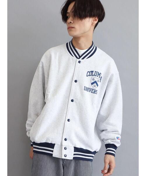 Russell Athletic(ラッセルアスレティック)の「【WEB限定】RUSSELL Columbiaスウェットジャケット *(スタジャン・メンズ・グレー/ネイビー・M/L/XL)」の6枚目の写真