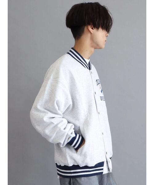 Russell Athletic(ラッセルアスレティック)の「【WEB限定】RUSSELL Columbiaスウェットジャケット *(スタジャン・メンズ・グレー/ネイビー・M/L/XL)」の8枚目の写真
