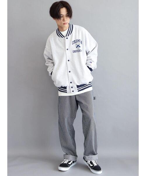Russell Athletic(ラッセルアスレティック)の「【WEB限定】RUSSELL Columbiaスウェットジャケット *(スタジャン・メンズ・グレー/ネイビー・M/L/XL)」の10枚目の写真