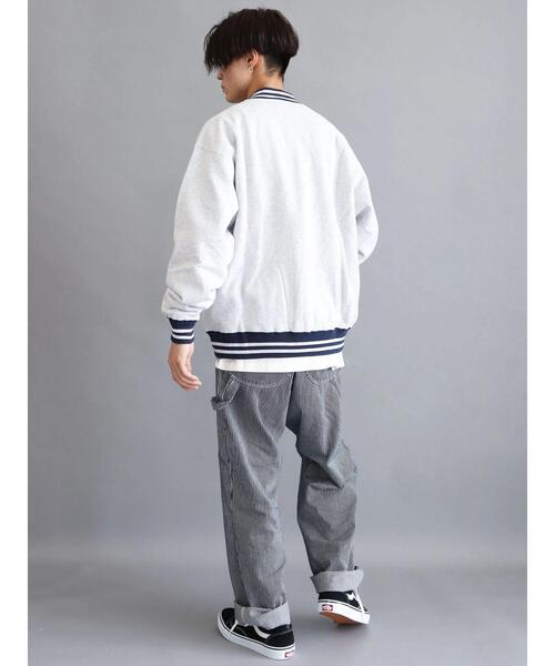 Russell Athletic(ラッセルアスレティック)の「【WEB限定】RUSSELL Columbiaスウェットジャケット *(スタジャン・メンズ・グレー/ネイビー・M/L/XL)」の12枚目の写真