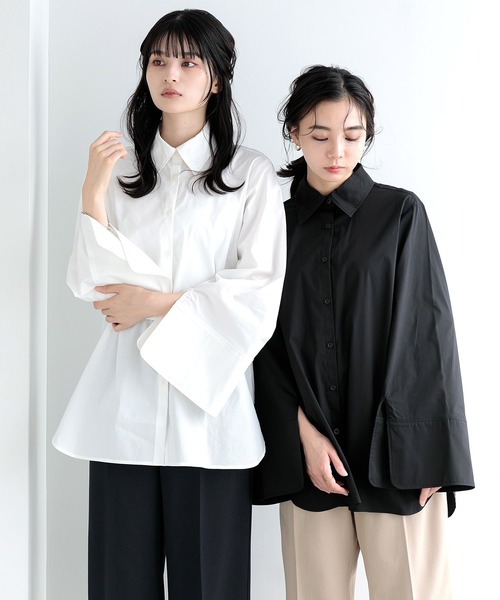 Dita Muaj.（ディータムアージュ）の「【ZOZO限定】Muaj.ベルスリーブスリットシャツ（シャツ/ブラウス・レディース・ブラック/モカ/ホワイト・FREE）」の9枚目の写真