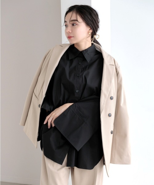 Dita Muaj.（ディータムアージュ）の「【ZOZO限定】Muaj.ベルスリーブスリットシャツ（シャツ/ブラウス・レディース・ブラック/モカ/ホワイト・FREE）」の11枚目の写真