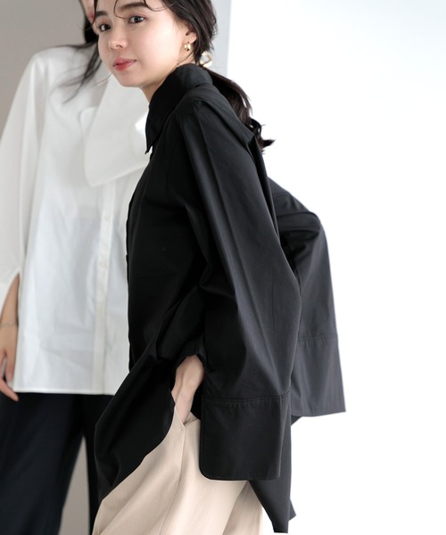 Dita Muaj.（ディータムアージュ）の「【ZOZO限定】Muaj.ベルスリーブスリットシャツ（シャツ/ブラウス・レディース・ブラック/モカ/ホワイト・FREE）」の14枚目の写真