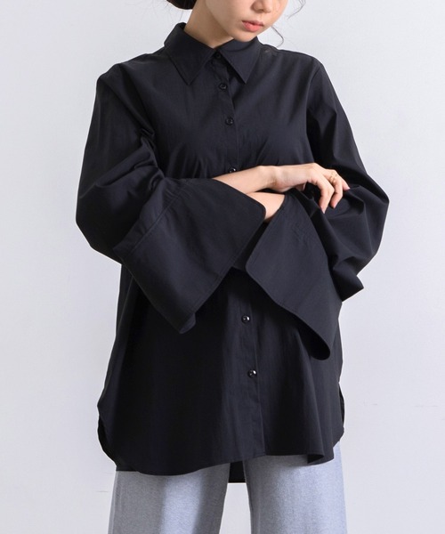 Dita Muaj.（ディータムアージュ）の「【ZOZO限定】Muaj.ベルスリーブスリットシャツ（シャツ/ブラウス・レディース・ブラック/モカ/ホワイト・FREE）」の17枚目の写真