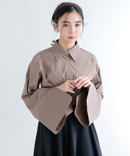 Dita Muaj.（ディータムアージュ）の「【ZOZO限定】Muaj.ベルスリーブスリットシャツ（シャツ/ブラウス・レディース・ブラック/モカ/ホワイト・FREE）」の22枚目の写真