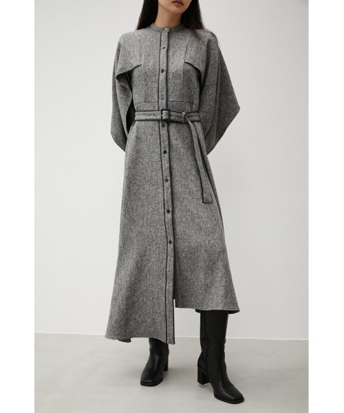 AZUL by moussy(アズールバイマウジー)の「TWEED ONEPIECE/ツイードワンピース(ワンピース・レディース・ブラック系その他/グリーン系その他/ブラウン系その他・MEDIUM/SMALL)」の6枚目の写真