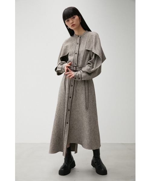 AZUL by moussy(アズールバイマウジー)の「TWEED ONEPIECE/ツイードワンピース(ワンピース・レディース・ブラック系その他/グリーン系その他/ブラウン系その他・MEDIUM/SMALL)」の15枚目の写真