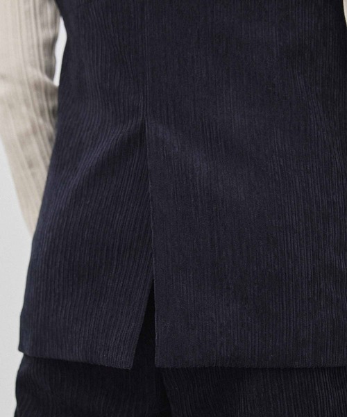 PUBLIC TOKYO（パブリックトウキョウ）の「【セットアップ対応】コーデュロイジレ（ベスト・レディース・ネイビー/アイボリー・FREE）」の19枚目の写真