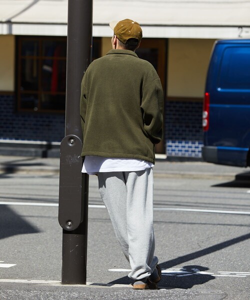 FREAK'S STORE（フリークスストア）の「HINSON/ヒンソン ハーフZIP フリースPO/フリースジャケット（スウェット・メンズ・モスグリーン/グレー/ブラック・MEDIUM/LARGE/X-LARGE）」の8枚目の写真