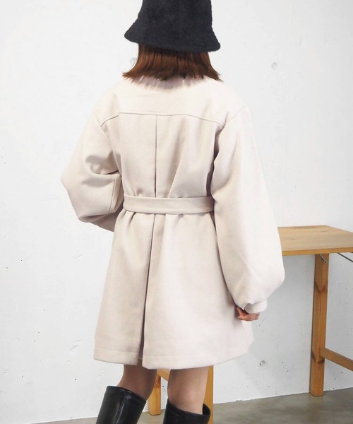 tiptop(ティップトップ)の「ボリューム袖ハーフコート(その他アウター・レディース・ブラック/ブラウン/アイボリー/ブラウン系その他・FREE)」の22枚目の写真