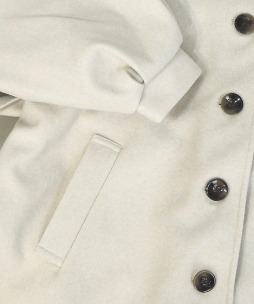 tiptop(ティップトップ)の「ボリューム袖ハーフコート(その他アウター・レディース・ブラック/ブラウン/アイボリー/ブラウン系その他・FREE)」の5枚目の写真