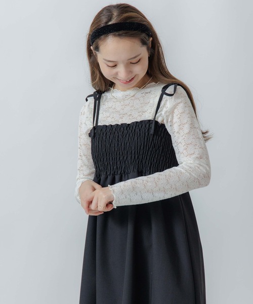 flower(フラワー)の「マーガレットレースタートル(Tシャツ/カットソー・レディース・ブルー/アイボリー/ピンク・FREE)」の14枚目の写真