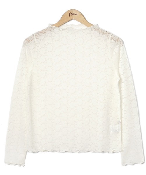 flower(フラワー)の「マーガレットレースタートル(Tシャツ/カットソー・レディース・ブルー/アイボリー/ピンク・FREE)」の15枚目の写真