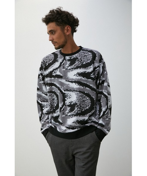 AZUL by moussy（アズールバイマウジー）の「MARBLE JACQUARD PULLOVER  