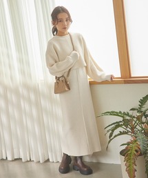ニットトップス×前後2wayワンピースSET