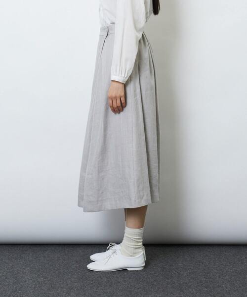 LOISIR（ロワズィール）の「リネンヘリンボーンラップディテール 