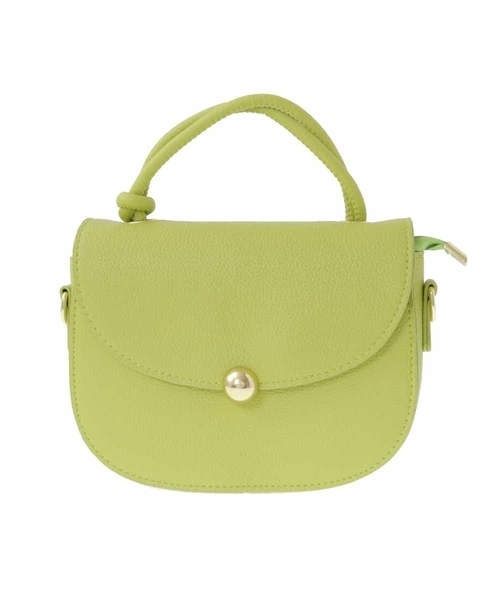 OFUON le MK(オフオンルエムケー)の「フェイクレザーハンドバッグ(ハンドバッグ・レディース・ブラック/ミント/アイボリー・38)」の3枚目の写真