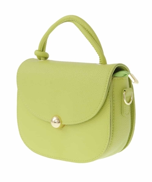 OFUON le MK(オフオンルエムケー)の「フェイクレザーハンドバッグ(ハンドバッグ・レディース・ブラック/ミント/アイボリー・38)」の5枚目の写真