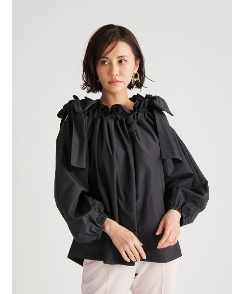 CELFORD（セルフォード）の「ショルダーリボンギャザーブラウス